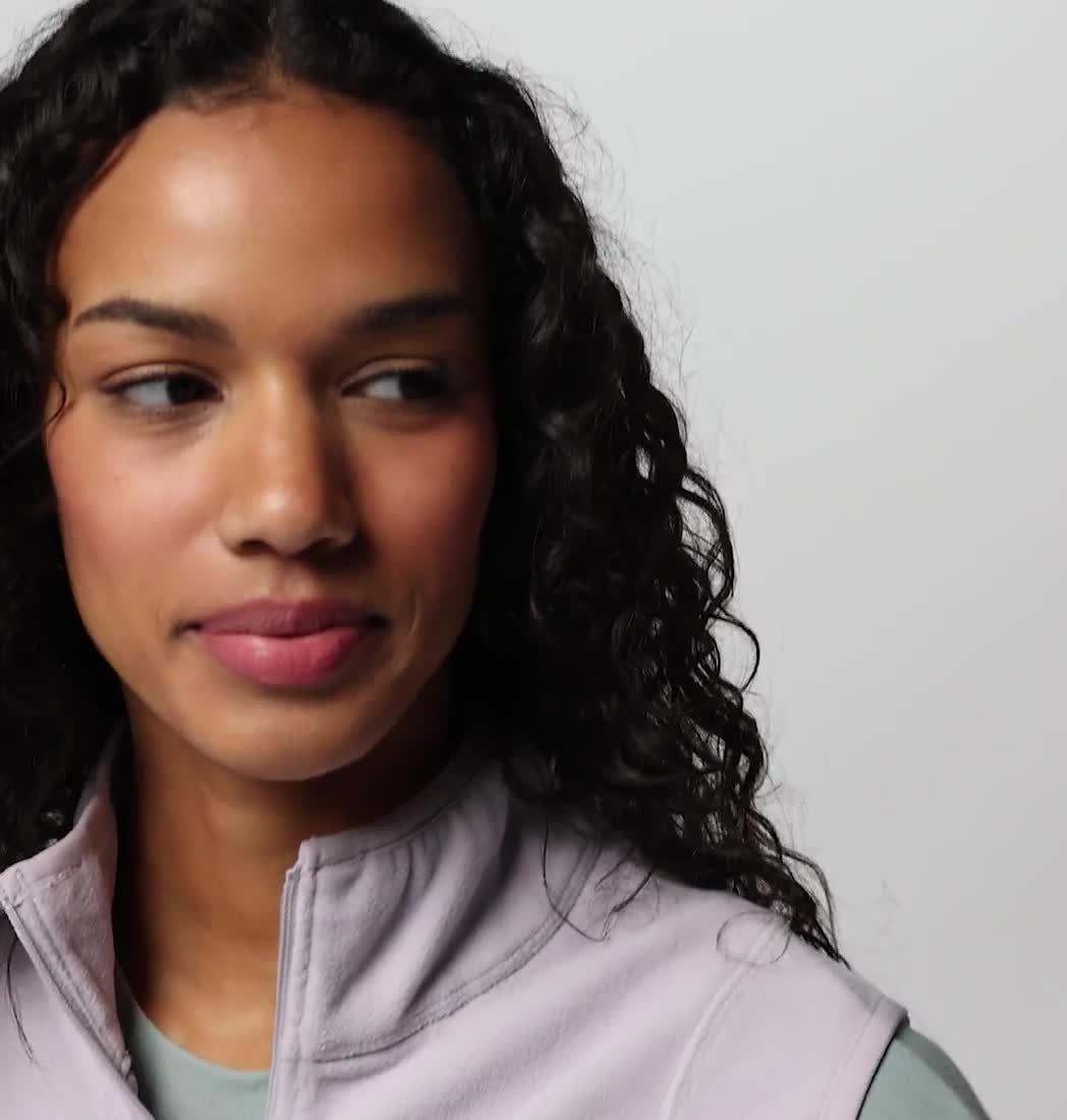 Vital Valley recycelte Fleece-Weste f&uuml;r Frauen, Color: Lavender Pearl