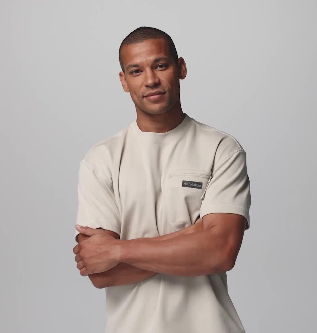 Men's Echo Passage Crew T-Shirt, Color: Dark Stone