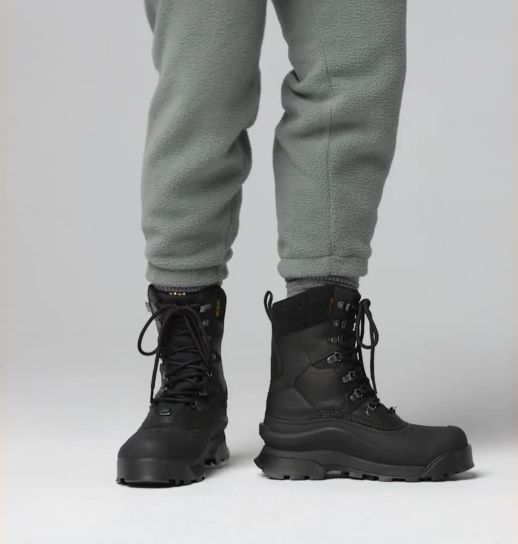 Men's Bugaboot Peak OutDry Snow Boots, Color: Black, Black