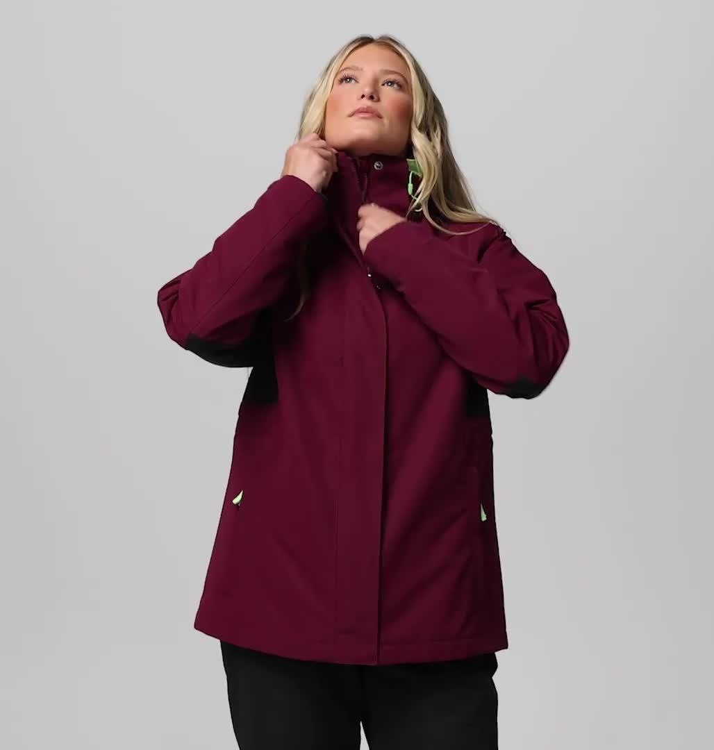 Women's Bugaboo IV 3-in-1 Jacket, Color: Marionberry, Black