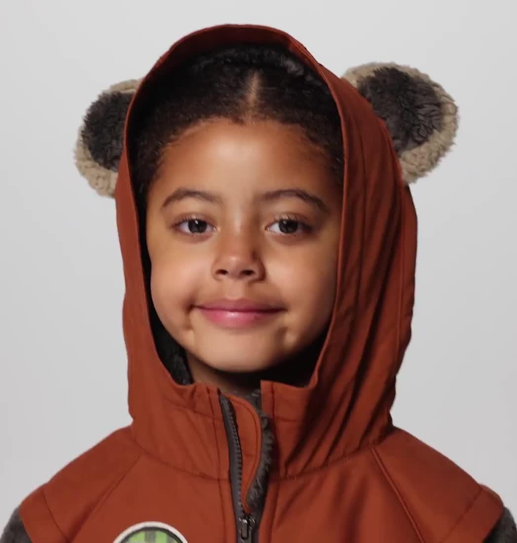 Chaqueta de forro polar Ewok para jóvenes, Color: Buffalo, Khaki, Wood