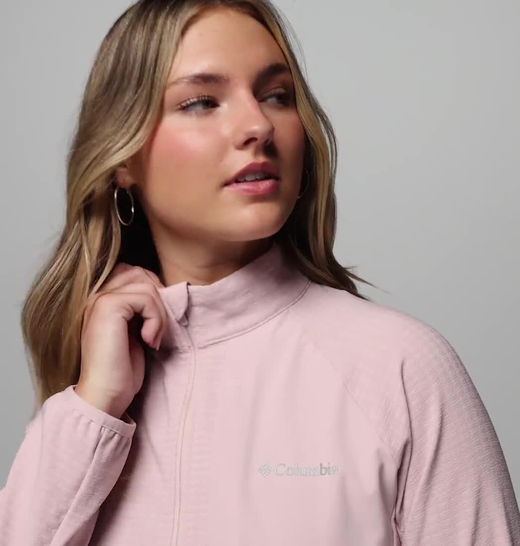 Women's Superior Summit Grid Fleece Jacket, Color: Mineral Pink