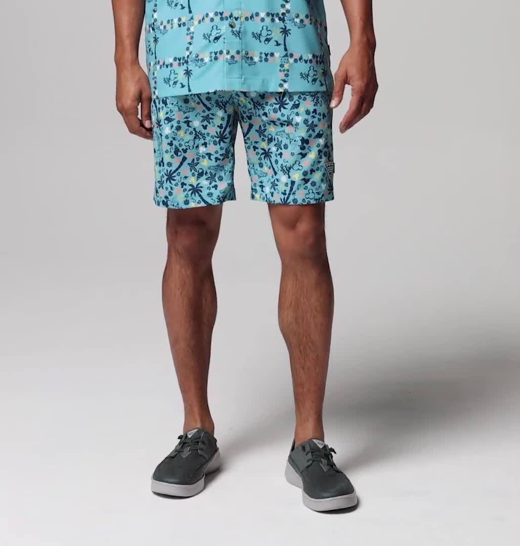 Men's PFG Disney Rambler Shorts, Color: Vintage Blue